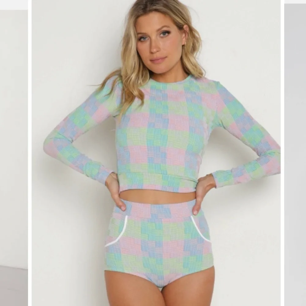 Seea palomar swim rasshguard top and bottom size small